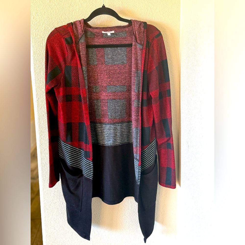 Maurices buffalo plaid lightweight cardigan for sale - size S